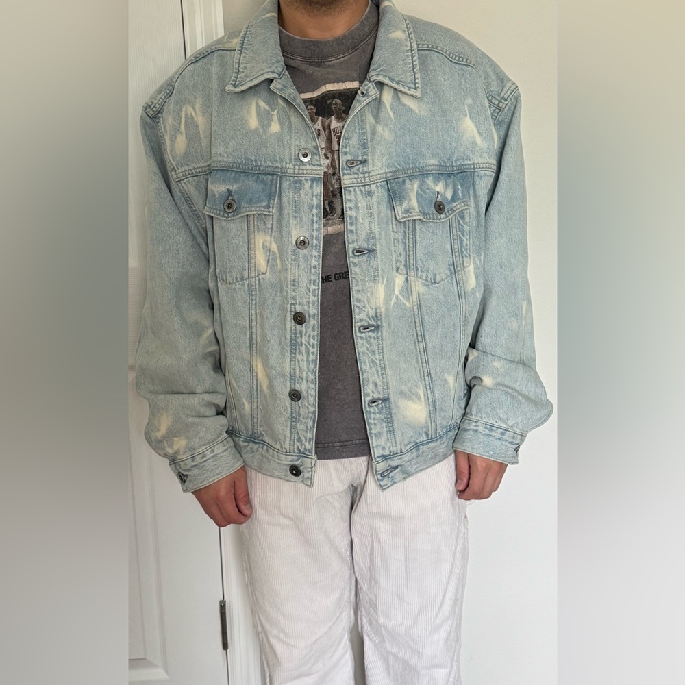 All Saints Sky Blue Denim Jacket